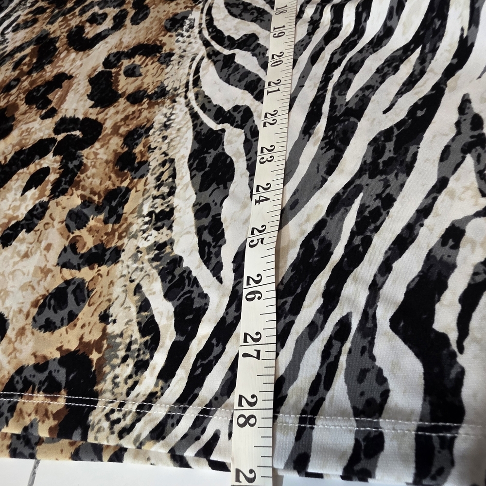 Ruby Rd Cheetah Top Plus Size 1X - Picture 5 of 12